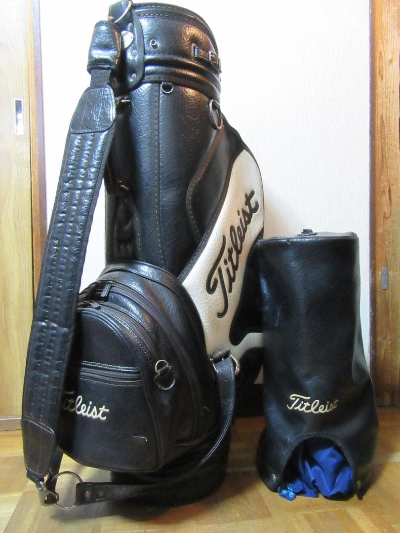 ★☆★タイトリスト★Titlest★3点式★ゴルフバック★黒/白★③★☆★
