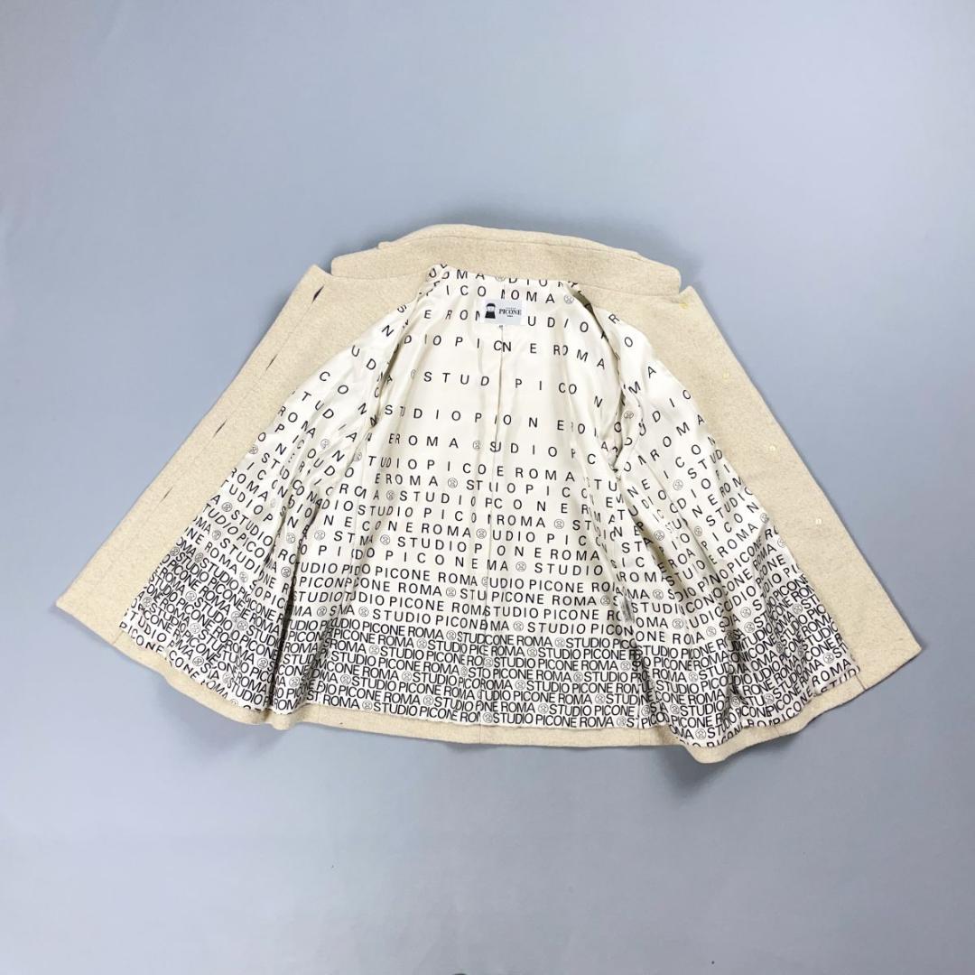 美品 スタジオピッコーネ ショートコート ベージュ サイズ40*HD1369