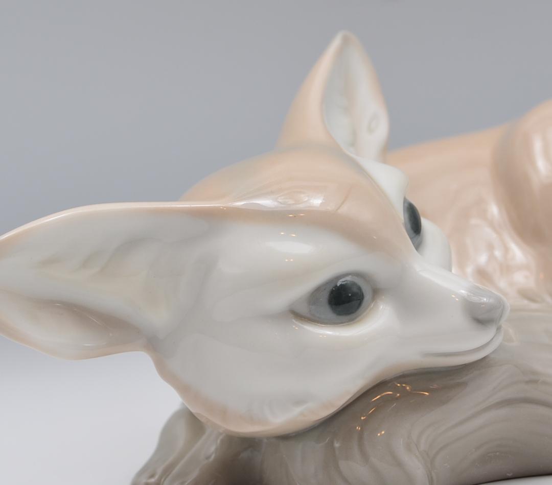 灰色ギツネ　＃1065　★リヤドロ　スペイン　ポーセリン　光沢仕上　ヴィンテージ