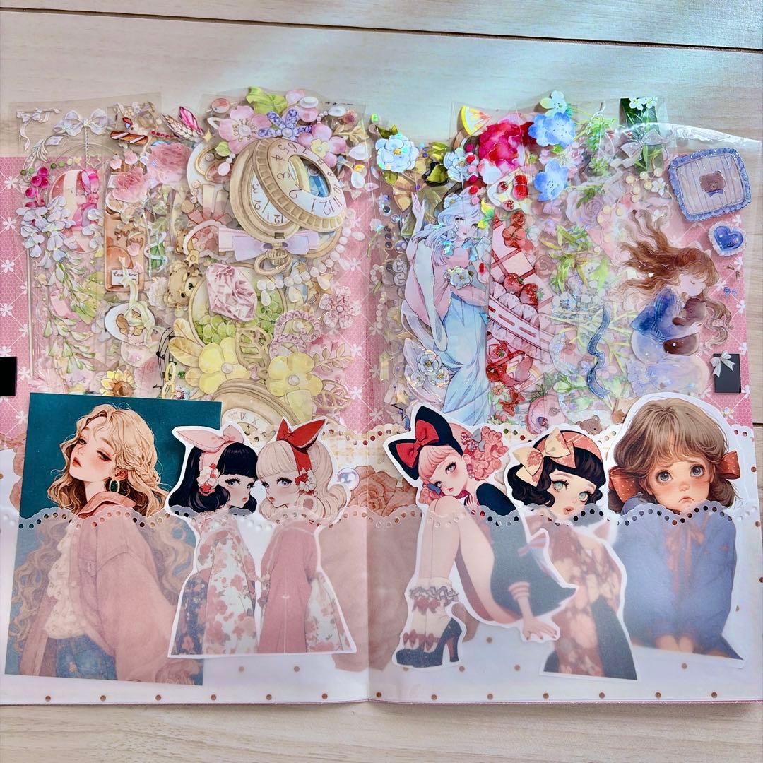 値下げ 海外マステ　コラージュ素材 デザインペーパーなど大量まとめ売り☆