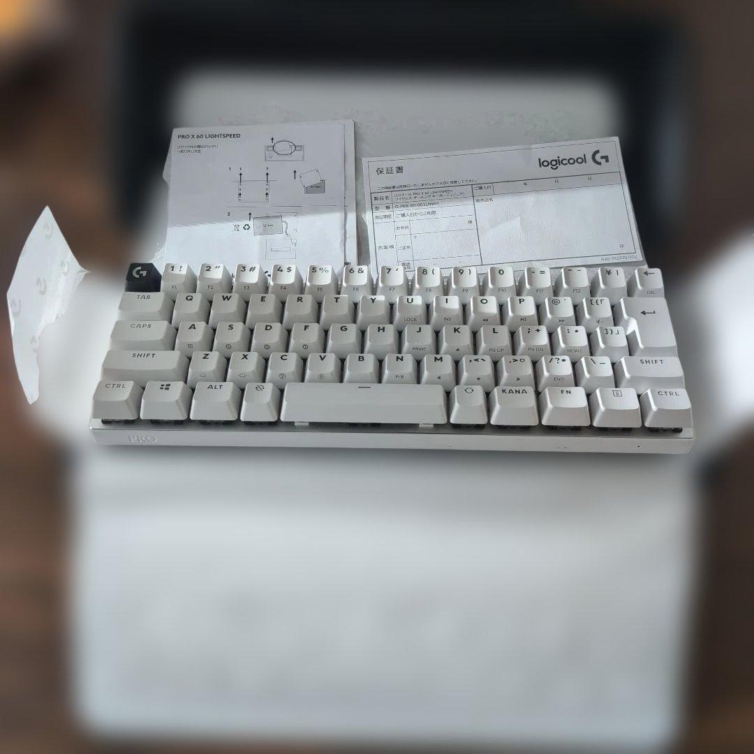logicool G-PKB-60-DOL1WH ホワイトキーボード