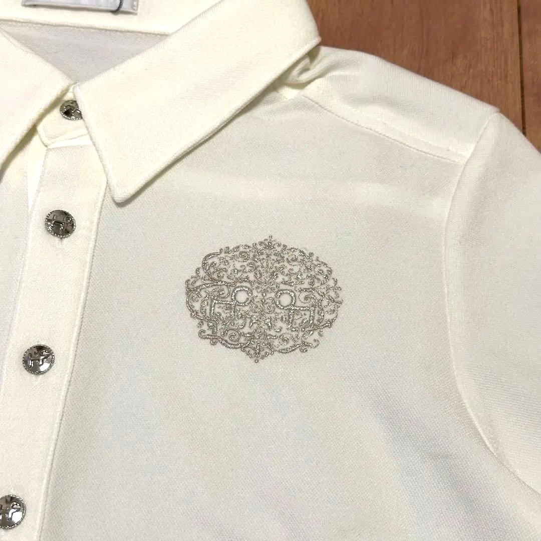 ヒールクリーク　長袖ポロシャツ　スカート　セットアップ　ホワイト　サイズ40