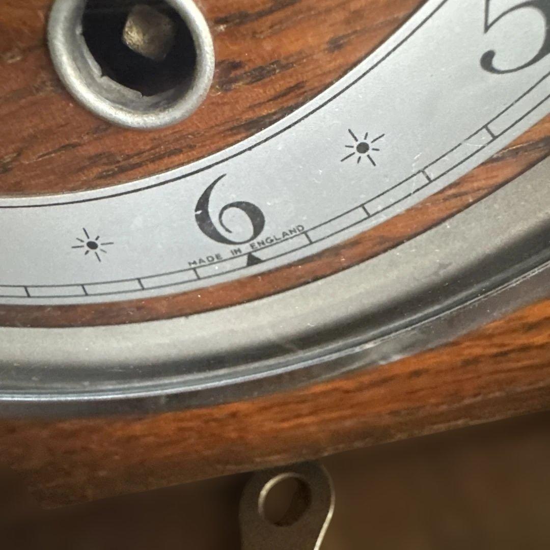 ベンチマ　Bentima 木製 置時計 クラシック　イギリス製　鐘と時報が鳴る