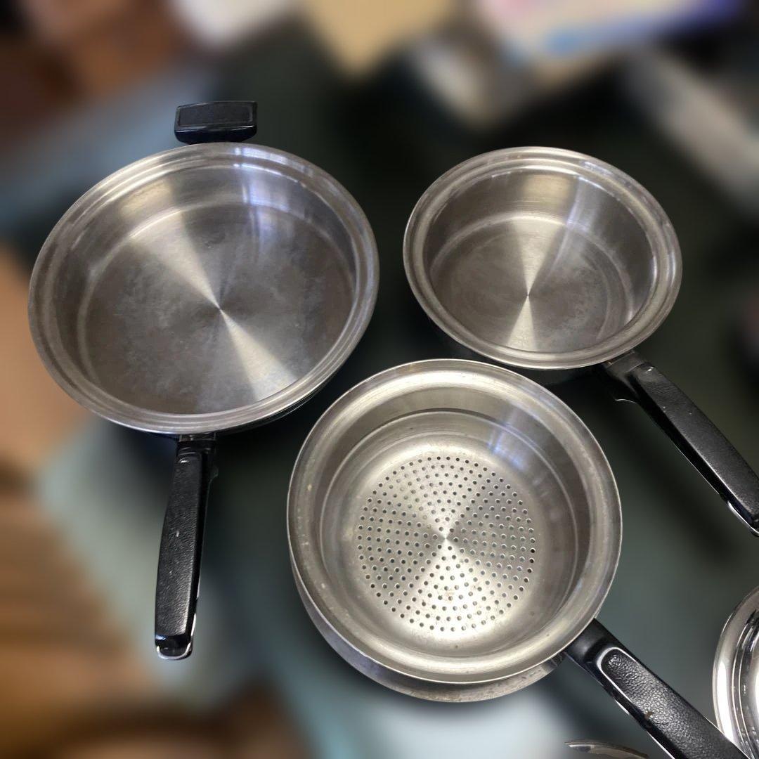 サ*ジ様 JUKI CookBest 304ステンレス 鍋 蓋付き 3点セット