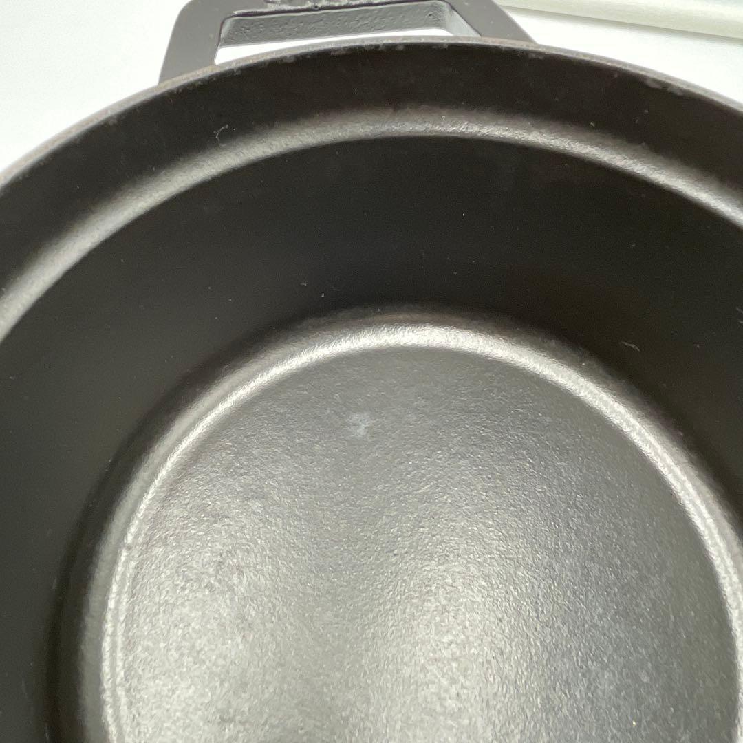 美品　ストウブ ピコ•ココット ラウンド 20cm ブラック 両手鍋