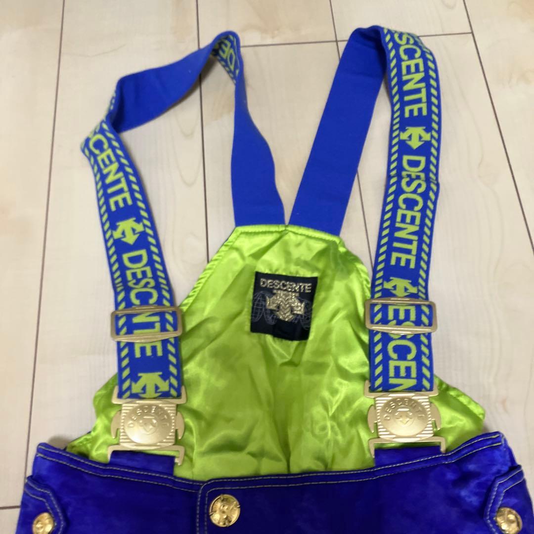 レア★美品★DESCENTE スキースノーボードウェア上下カラフル紫黄色Ｏサイズ