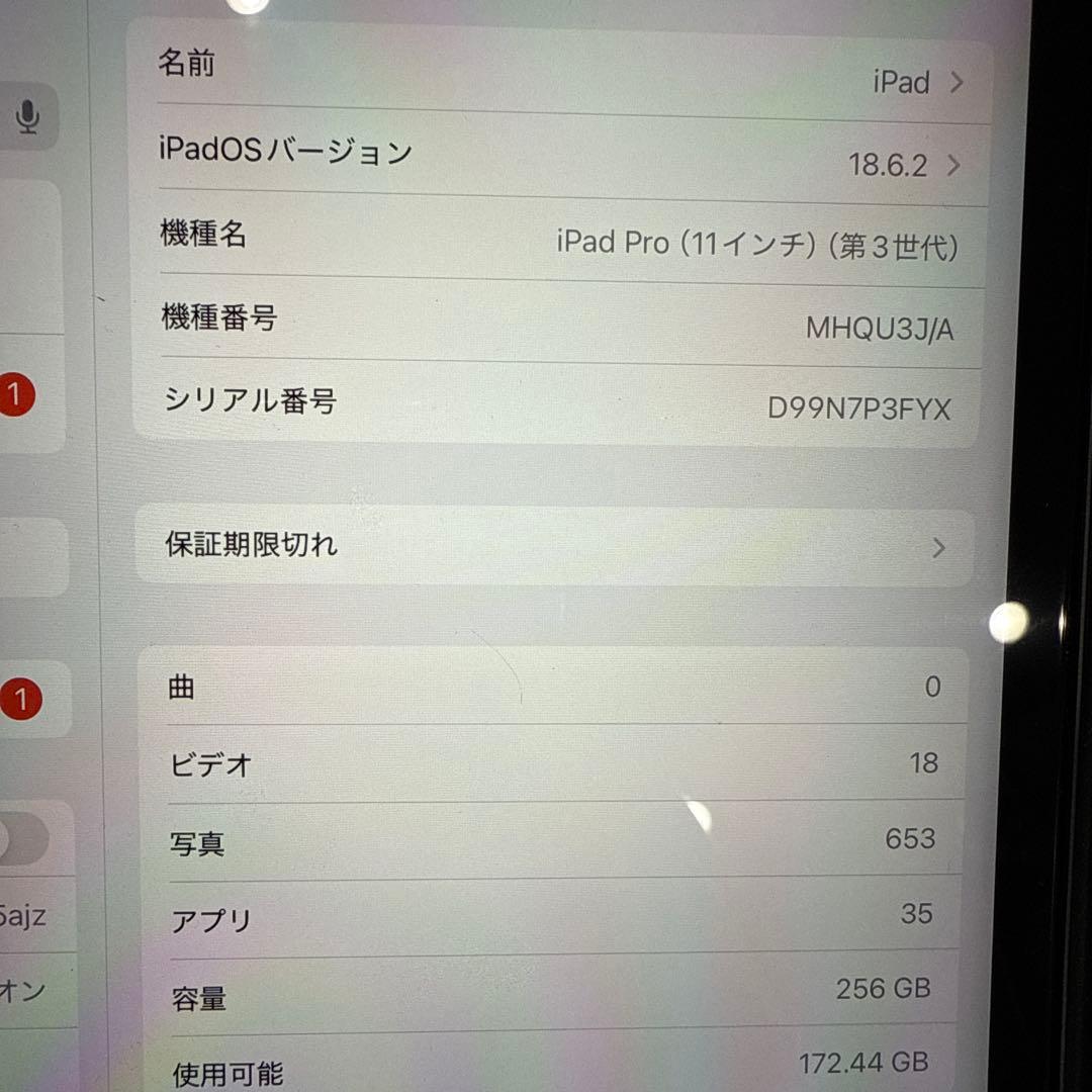 Apple iPad Pro 11インチ 第三世代 256GB