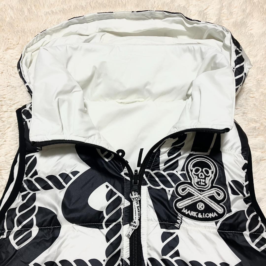 極美品✨ MARK&LONA 2way リバーシブル 中綿ベスト フード収納可