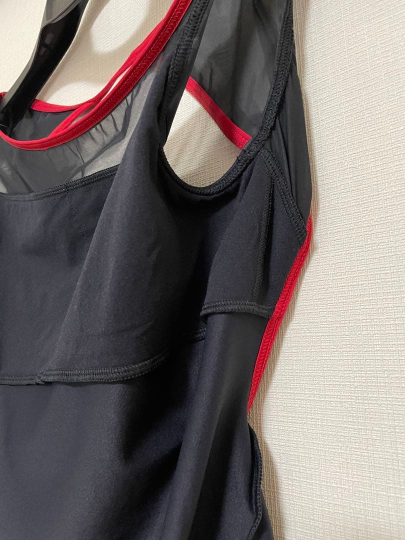 Madoka Sugaiコラボ　ブラック　ノースリーブレオタード