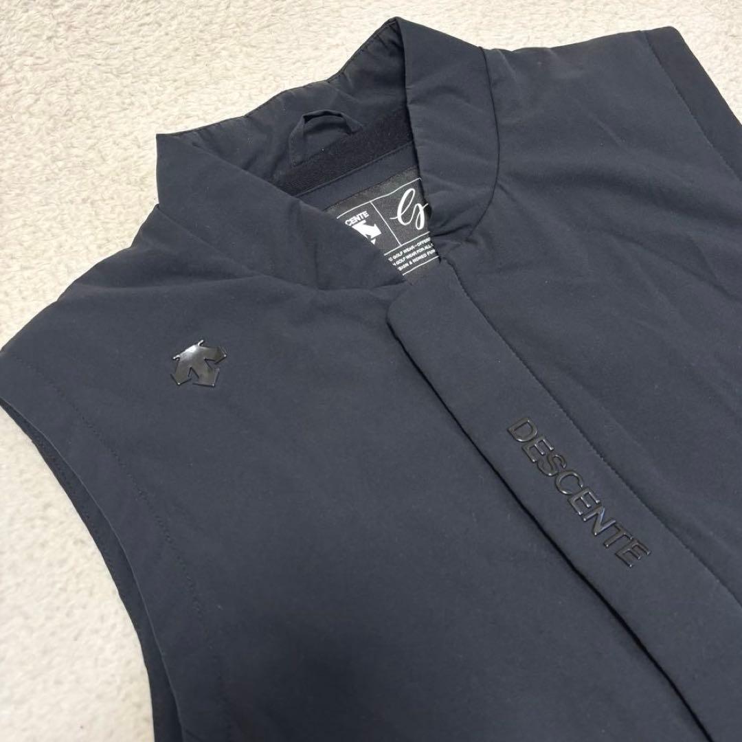 DESCENTE GOLF デサントゴルフ 中綿ウィンドベスト ブラックL