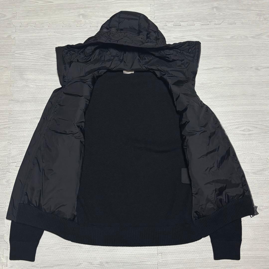 【極美品】モンクレール　ハイブリッドカーディガン　ブラック　XL
