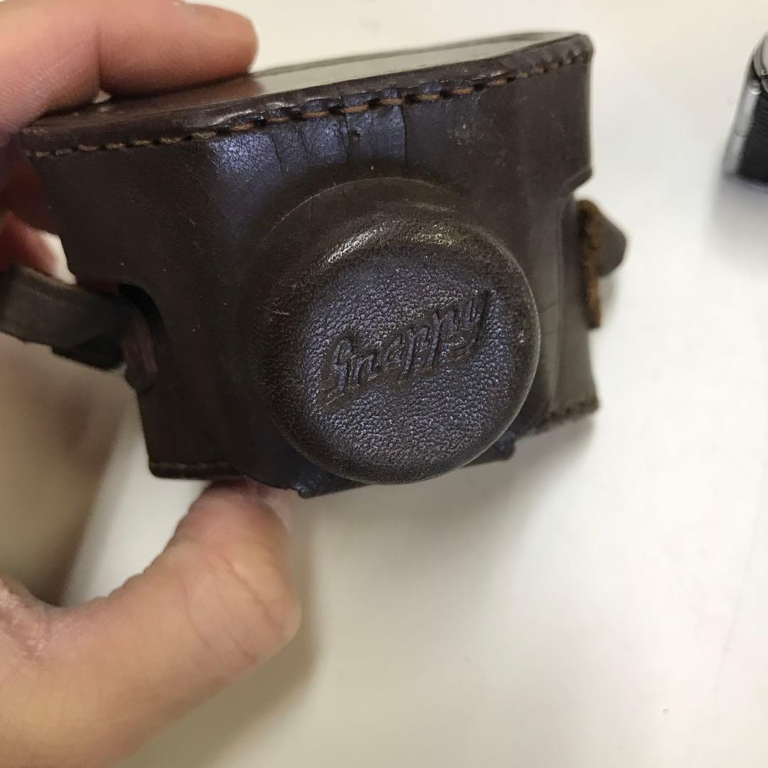 Snappy コンパクトフィルムカメラ レザーケース付き