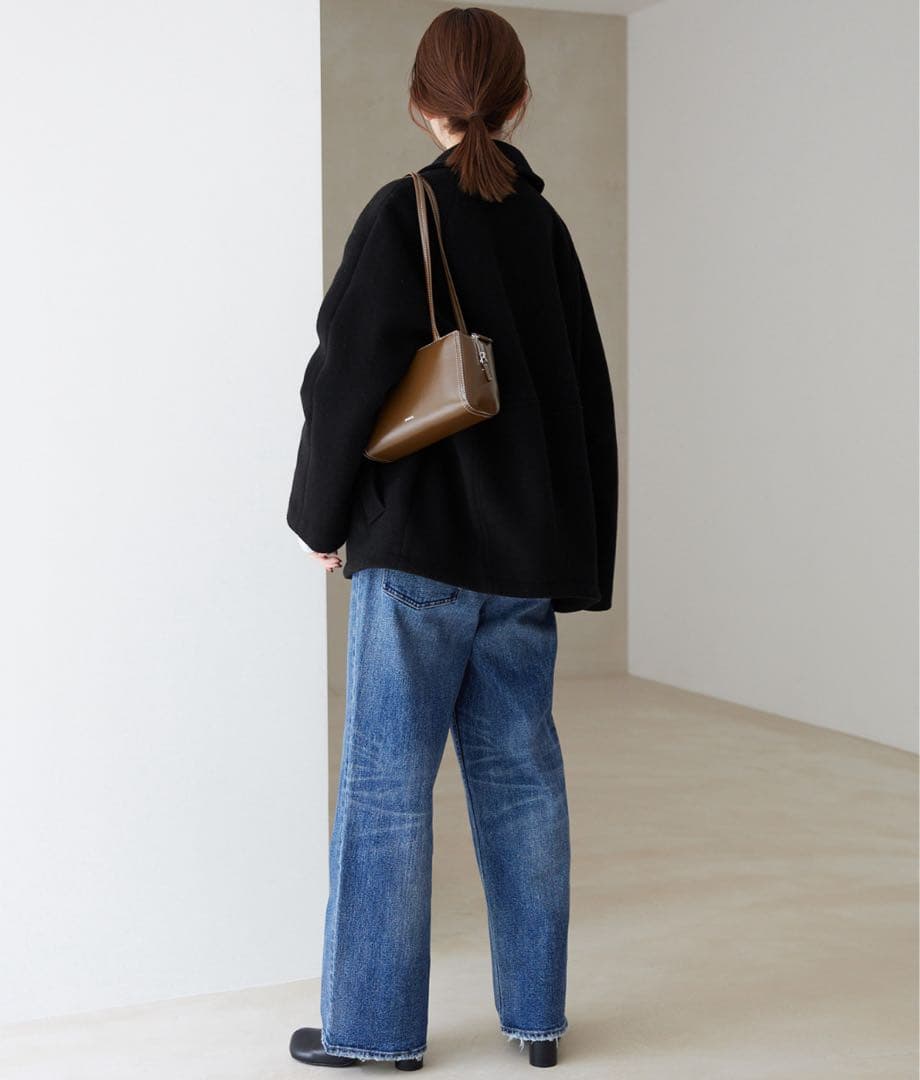 ☆美品☆スローブイエナ 定価38,500円ショートPコートショート丈2024AW