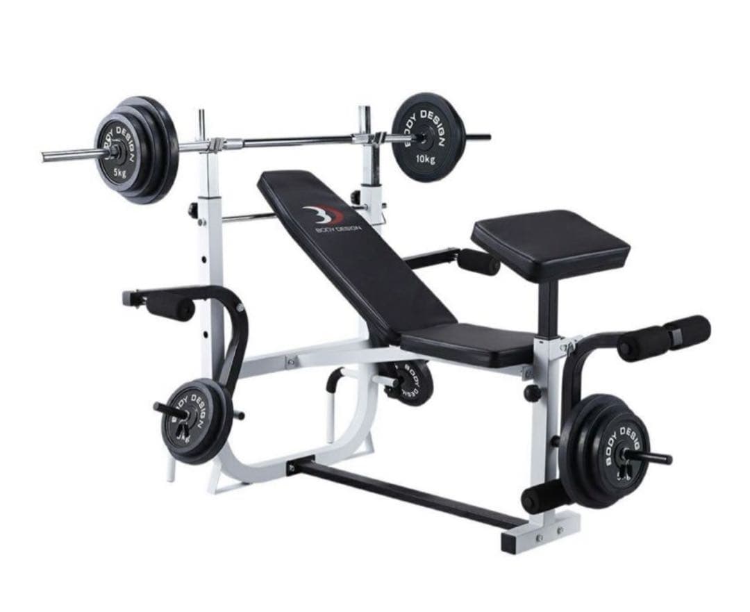 マルチプレスベンチ バーベル　セーフティバー　ウエイト BODY DESIGN