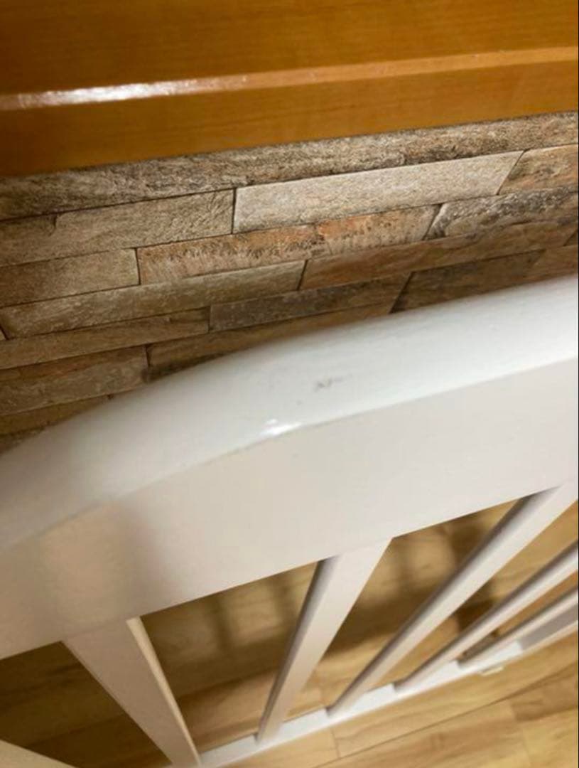 木製ベビーベッド ホワイト サイドレール付き