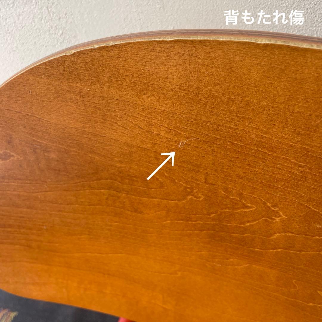 木製　ローラウンドチェア　スクールチェア　回転座椅子　ヴィンテージ　スチール