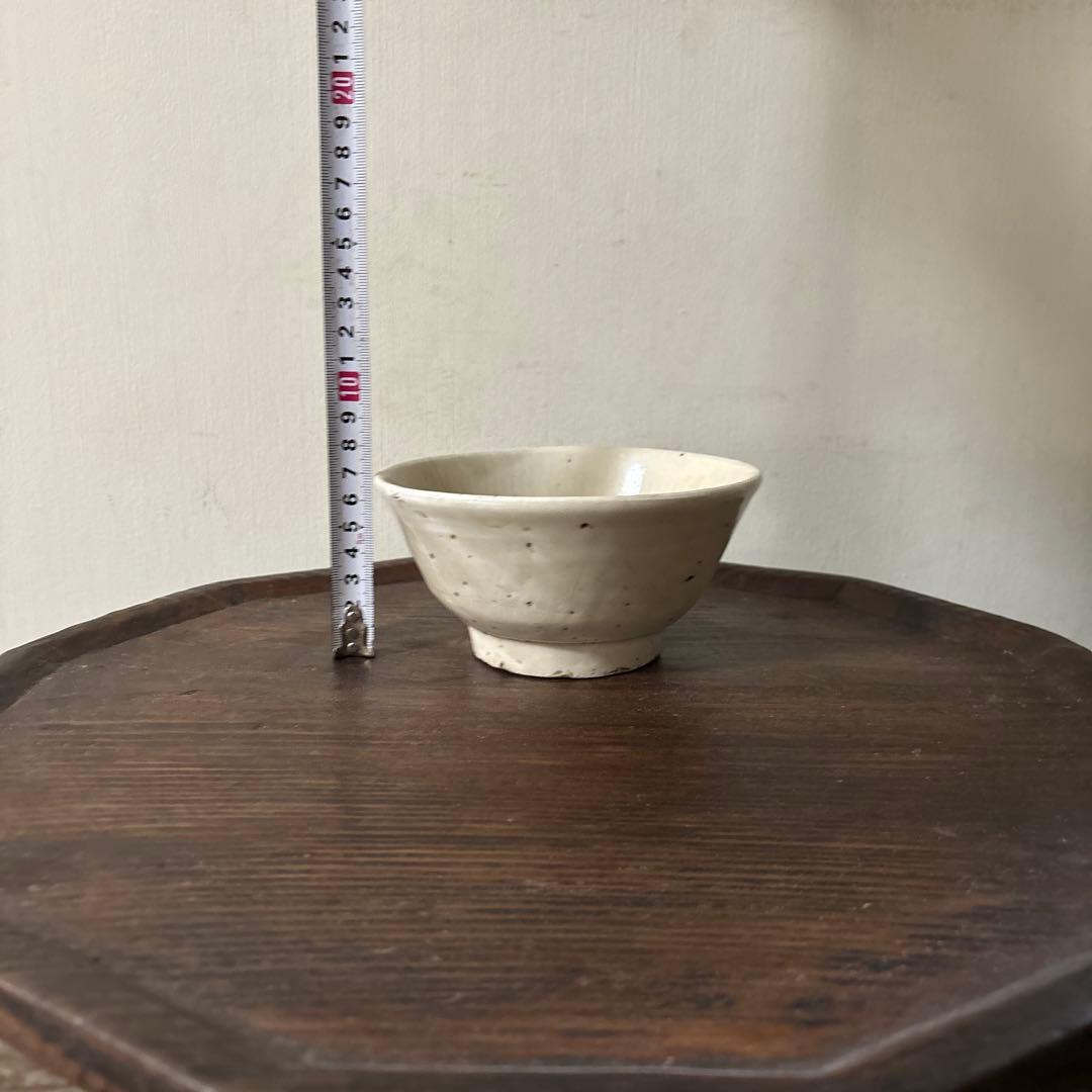 李朝大振り茶碗　鉢　白磁　韓国骨董品.アンティーク.古民芸.立原正秋