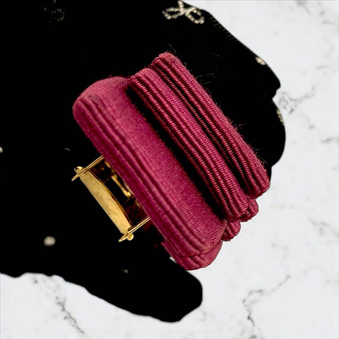 【美品】サルヴァトーレフェラガモ ヴァラリボン バレッタ　レッド　フェラガモ