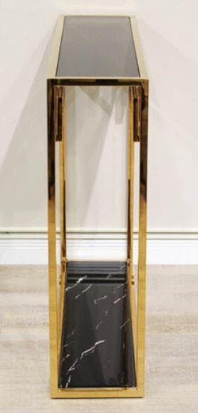 コンソール モダン 大理石 ゴールド ガラストップ アイアン EH-154-G