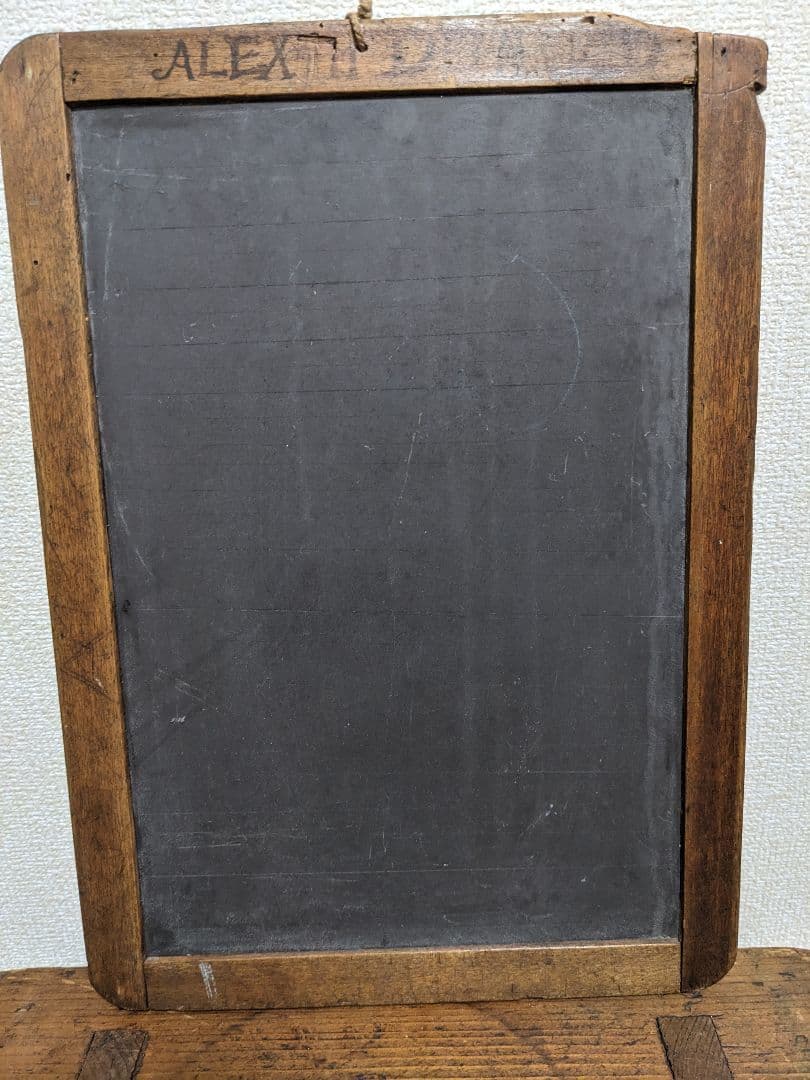 イギリスアンティーク　ショップボード　スレート黒板　木製イーゼル