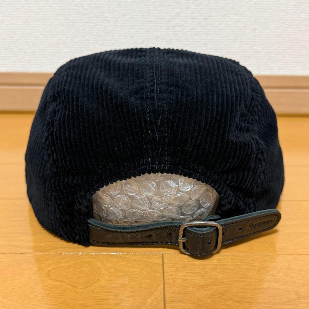 未使用 Supreme Corduroy Camp Cap ブラック 18ss