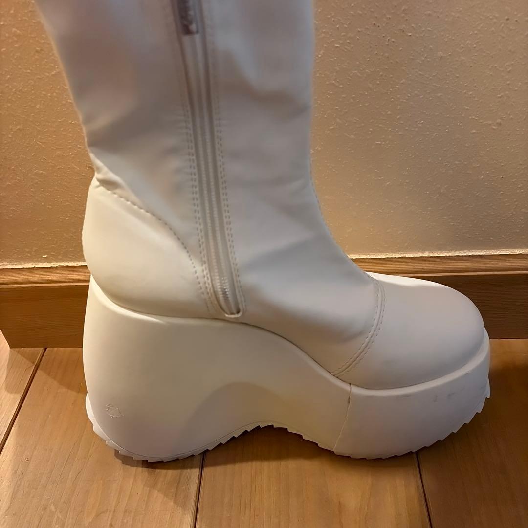 1*7様 24時間限定価格YELLOBONEPLATFORMLONGBOOTSロ