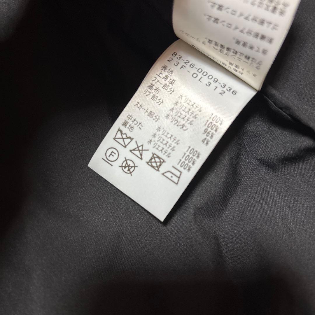 美品☆ビームスゴルフ中綿ブルゾンレディースワンピース