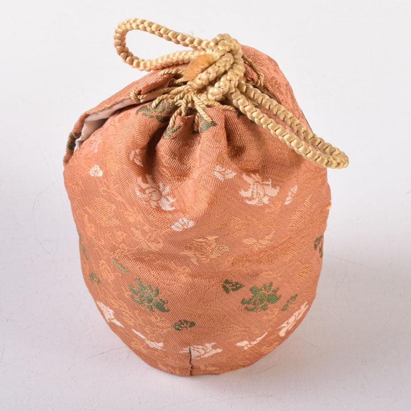 十二代　楽吉左衛門　弘入作　黒楽瓢形茶入　書付　仕覆付　淡々斎極め箱　V8273