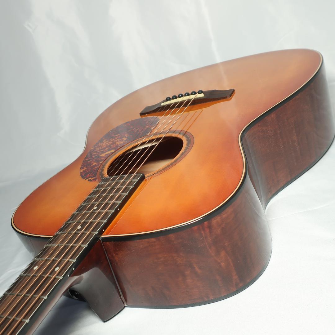 段ボール美品 Headway HF-630 ギター ケース付 トラ杢 トップ単板