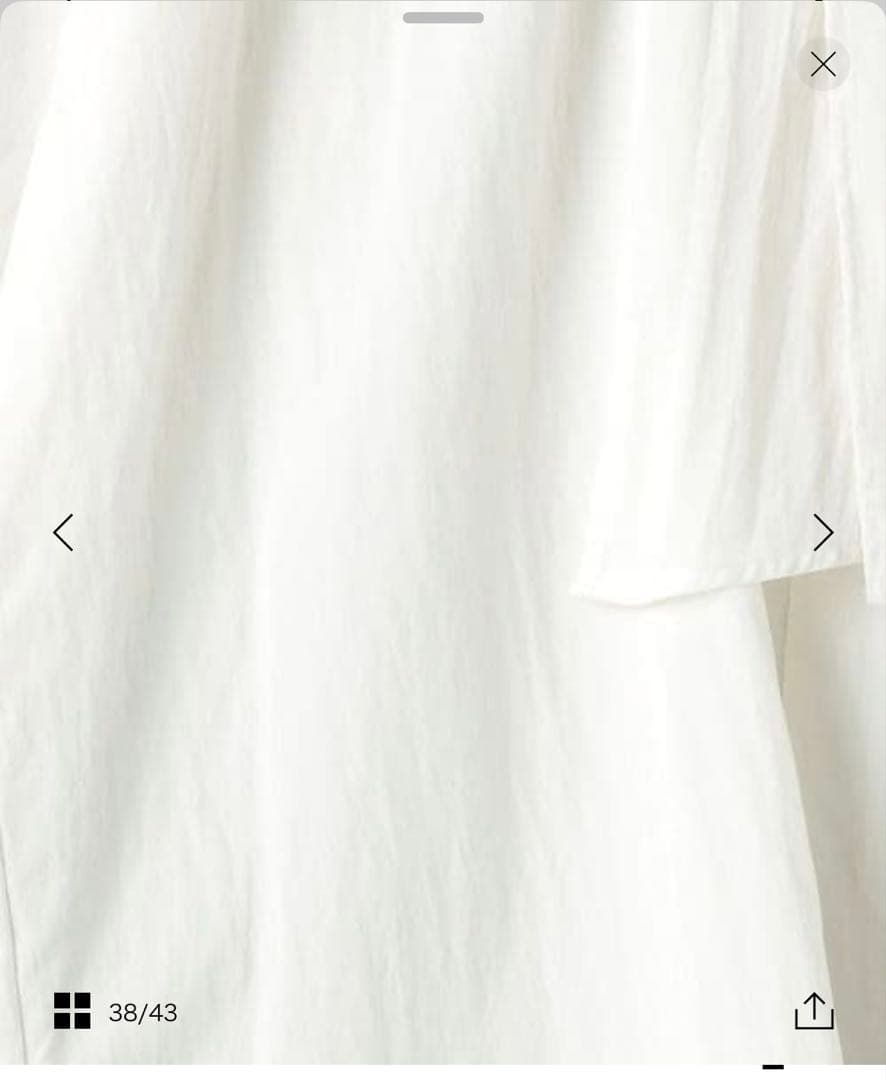 BEAUTY&YOUTHユナイテッドアローズ　ホワイトリボン付き長袖ブラウス