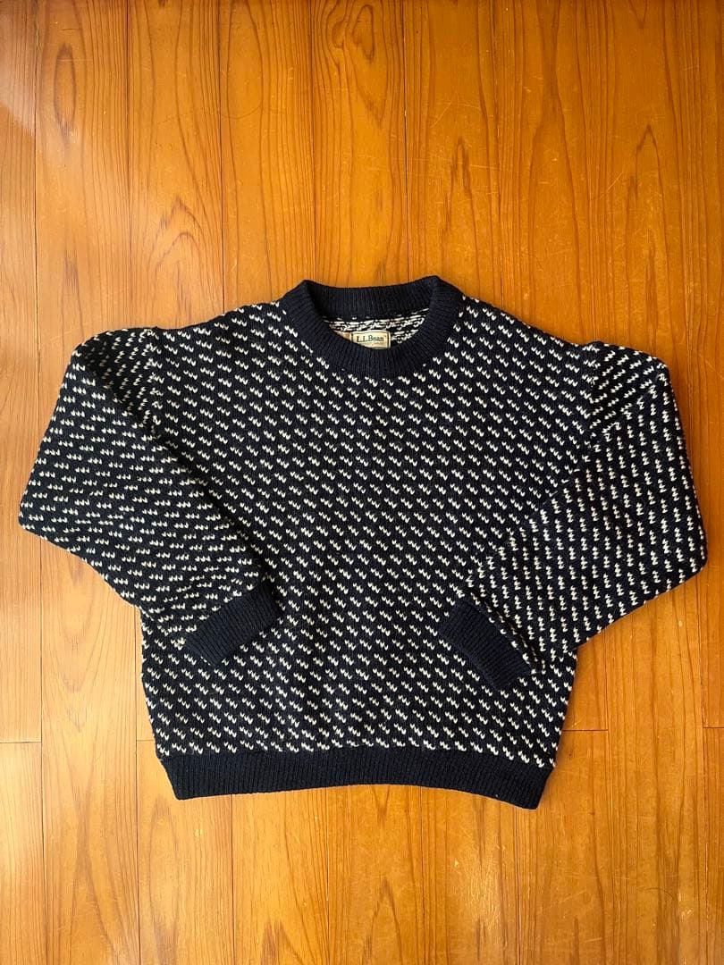 L.L. Bean バーズアイ ニット 70s 80s Norway セーター