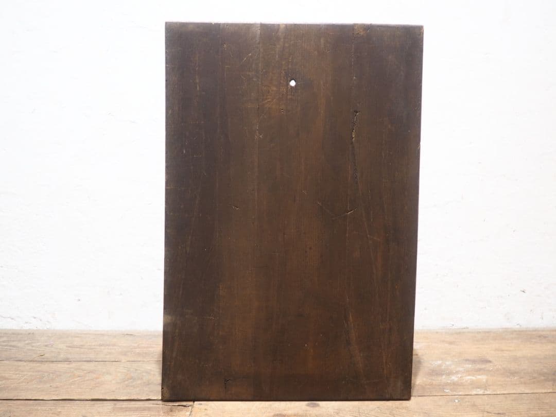 1315 アンティーク　蓋付の木製ガラスケース　木箱　掛け時計　レトロ　古家具