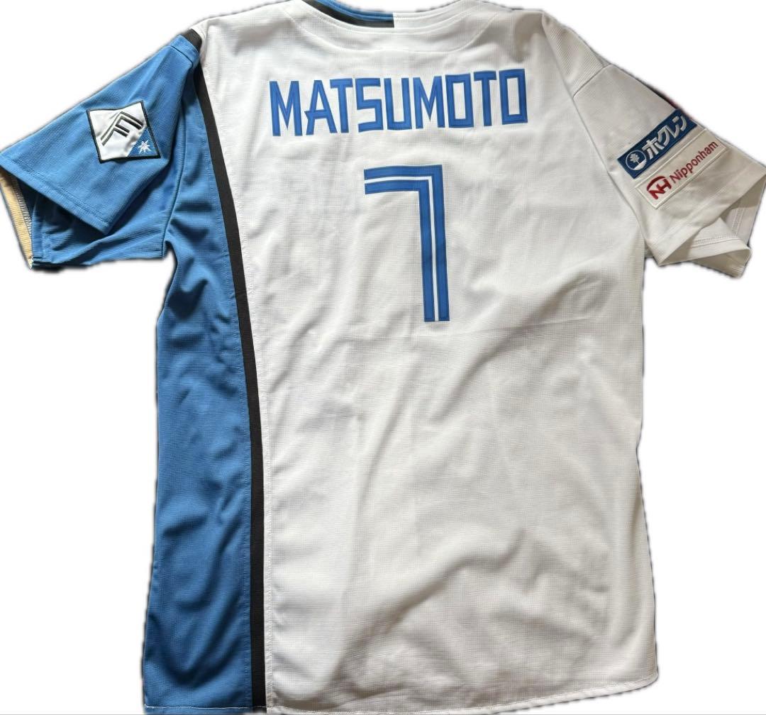 美品未着用　北海道日本ハムファイターズ 松本剛　レプリカユニフォームL