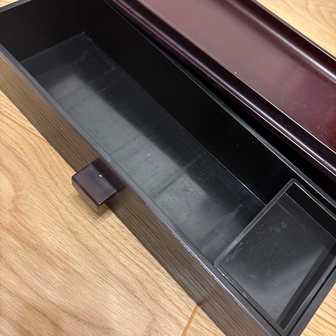 ダークブラウン引き出し式保存容器　カトラリーケース　8個まとめ売り