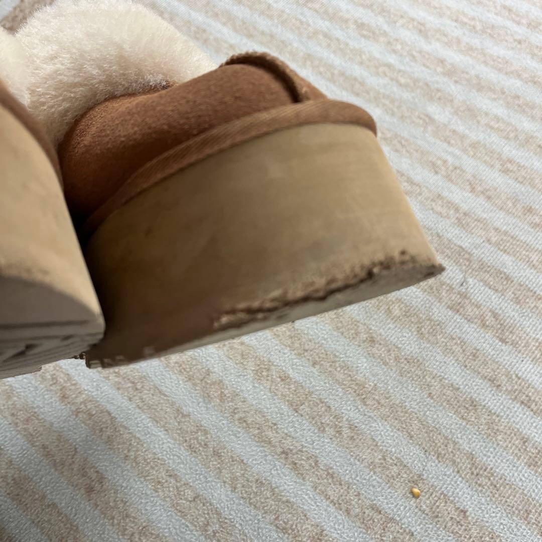 UGG ブラウン 厚底スライドサンダル