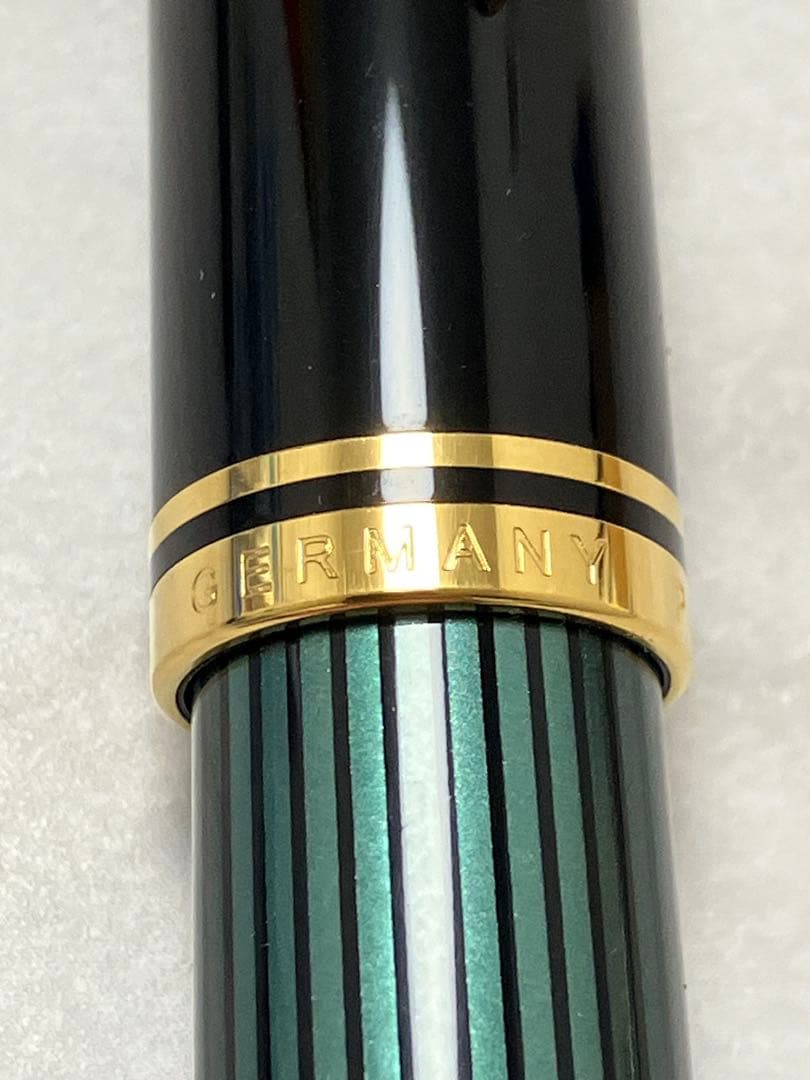 未使用品★Pelikan　ペリカン　万年筆　スーベレーン　グリーンストライプ　箱