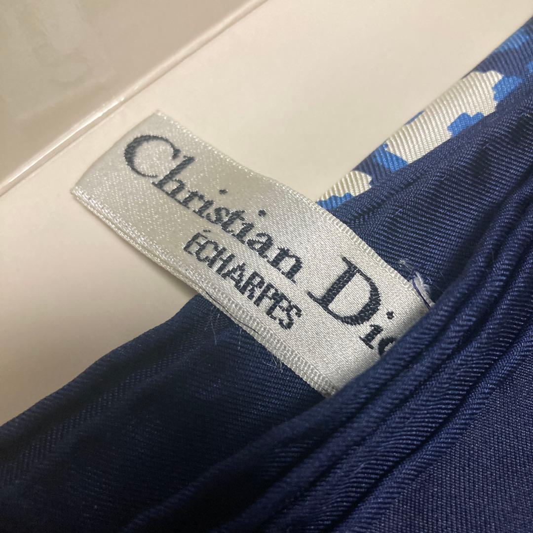 Christian Dior ディオール　ヴィンテージ　シルクスカーフ　箱付