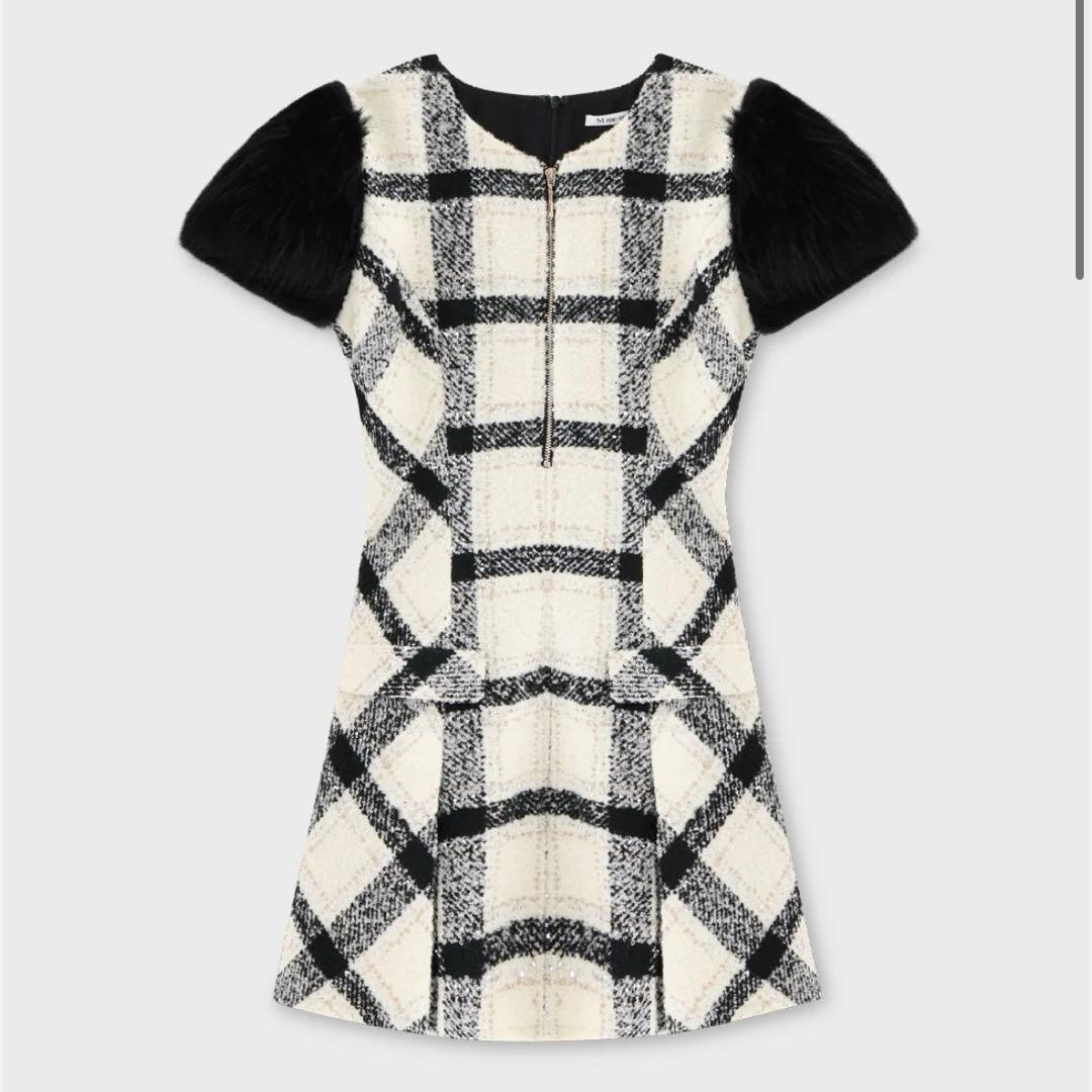 M me eme エムミーエメ メゾンツイードミニワンピース