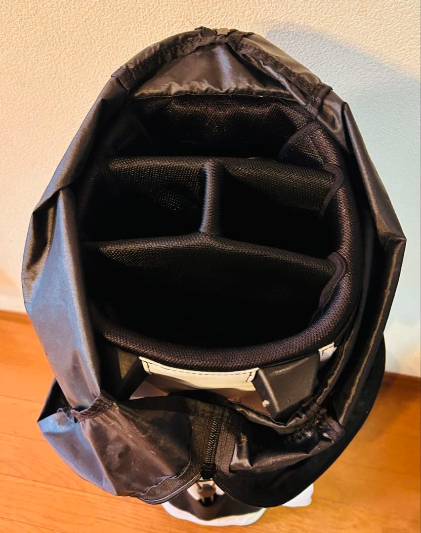 PING キャディバッグ ホワイト/ブラック　プリントロゴピンク