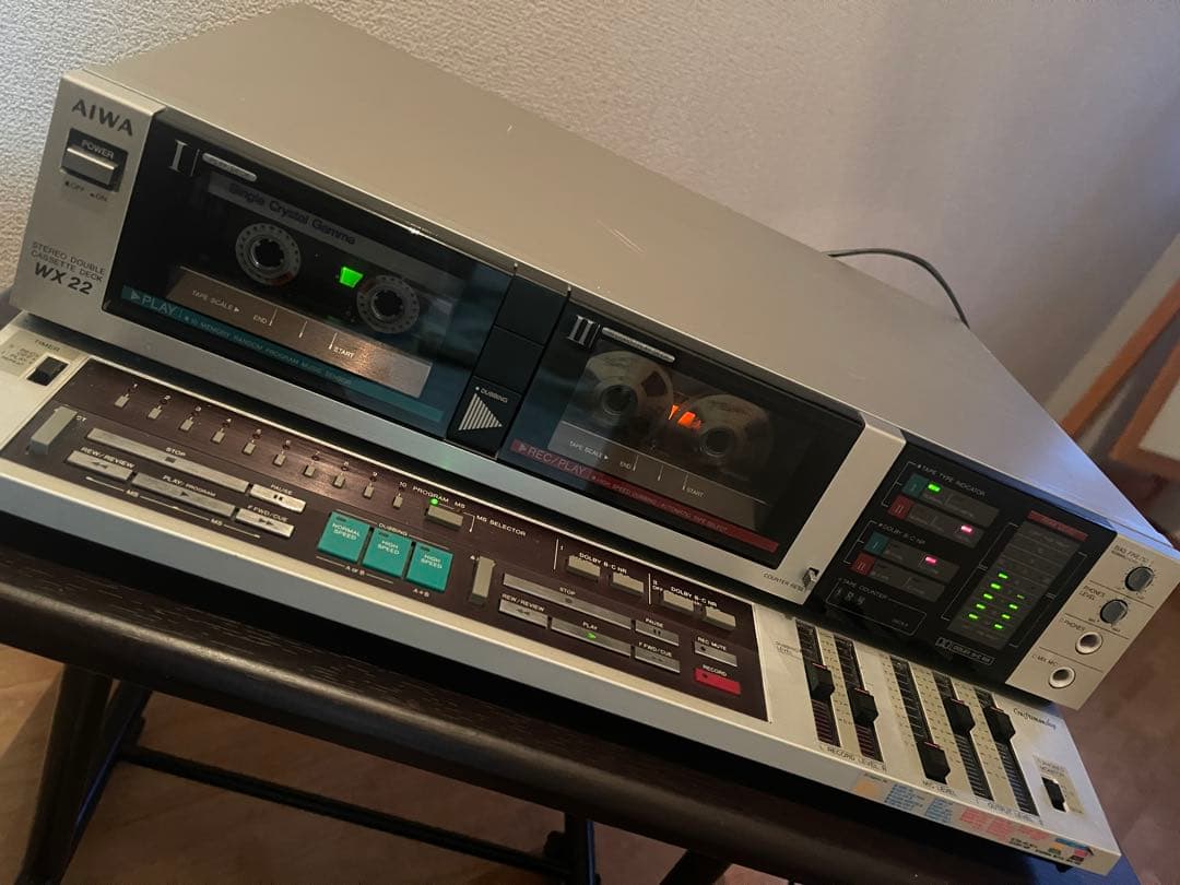 AIWA AD-WX22 希少ダブルカセットデッキ　動作確認