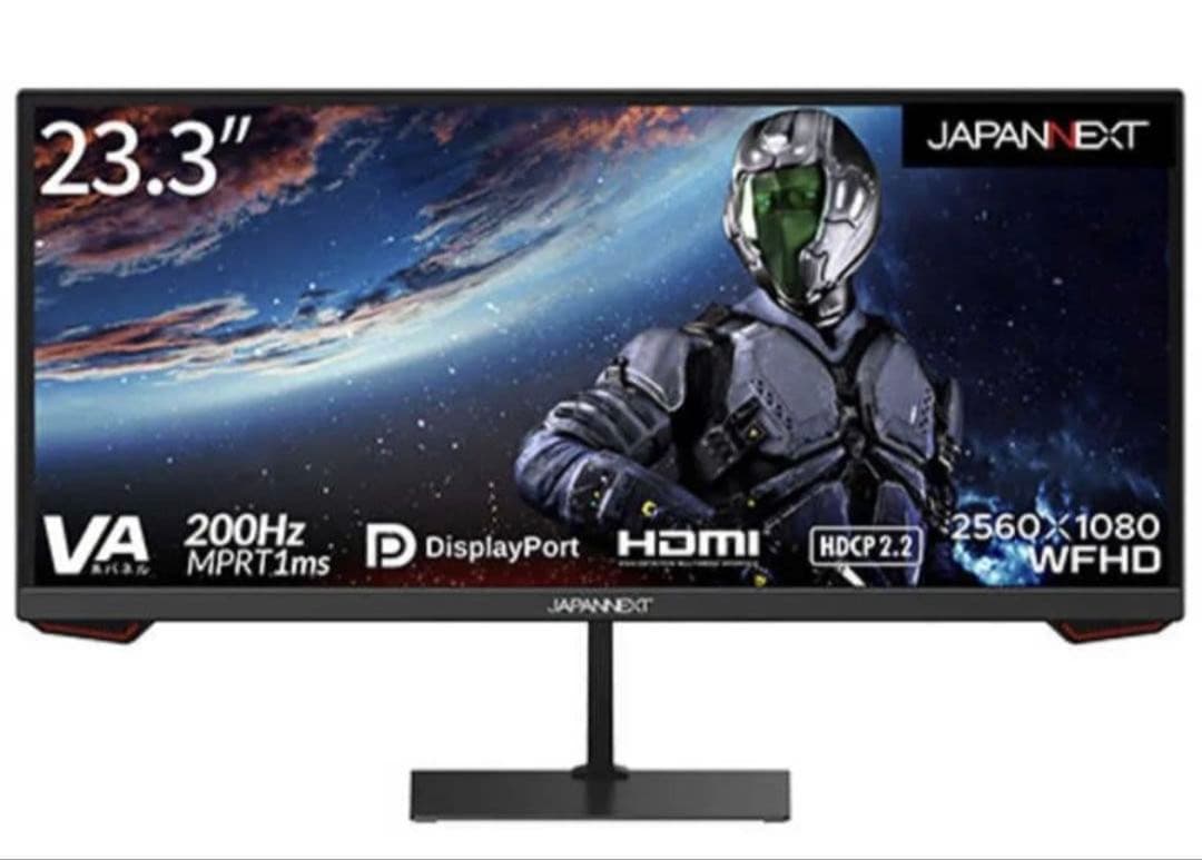 JAPANNEXT 200Hzウルトラワイドモニター2560×1080 WFHD