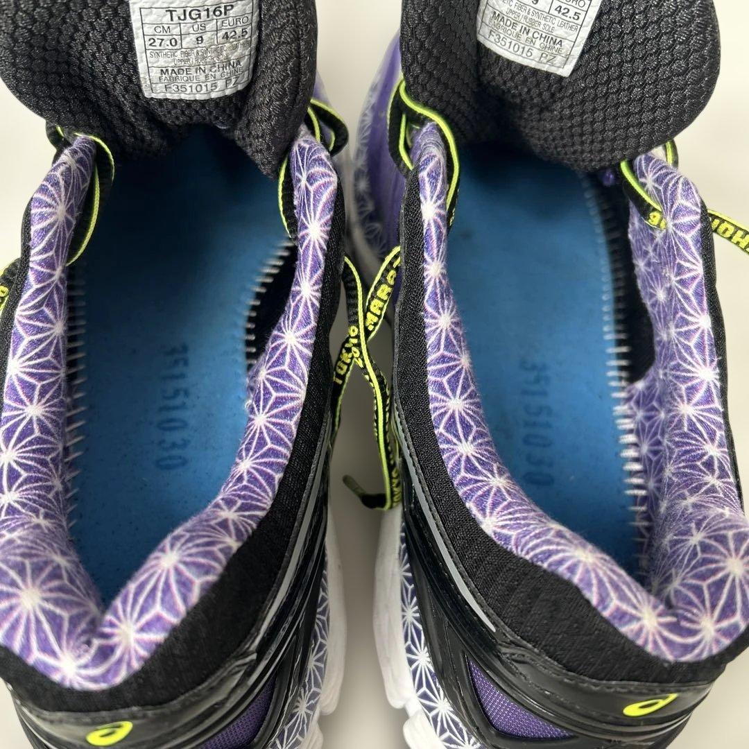 asics 東京マラソン10周年モデル ランニングシューズ27.0cm 紫