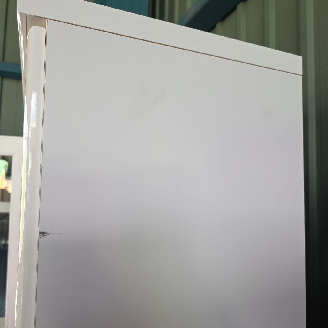 日本製 ガラス扉付き 大型食器棚 キャビネット ホワイト