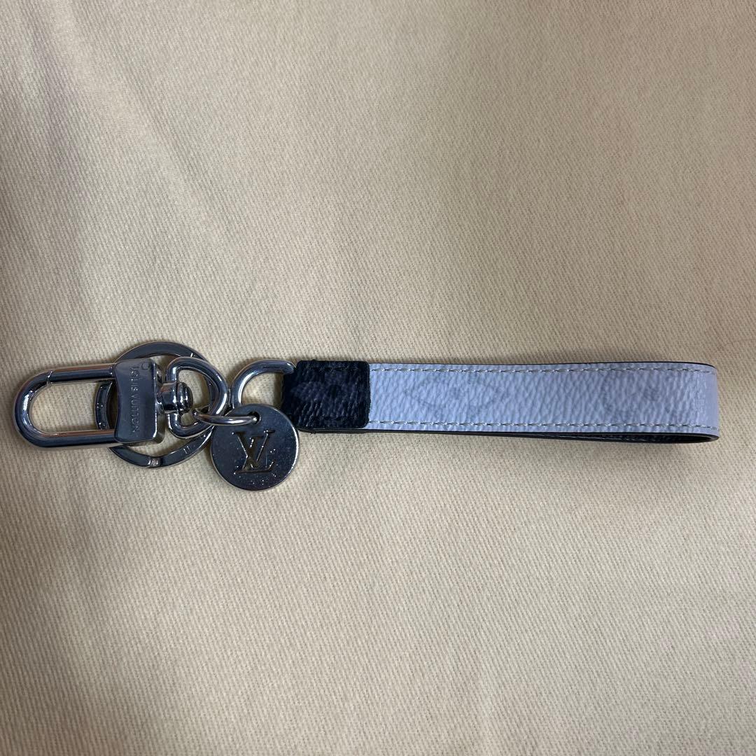 ruiLOUIS VUITTON レザーキーリング ホワイト