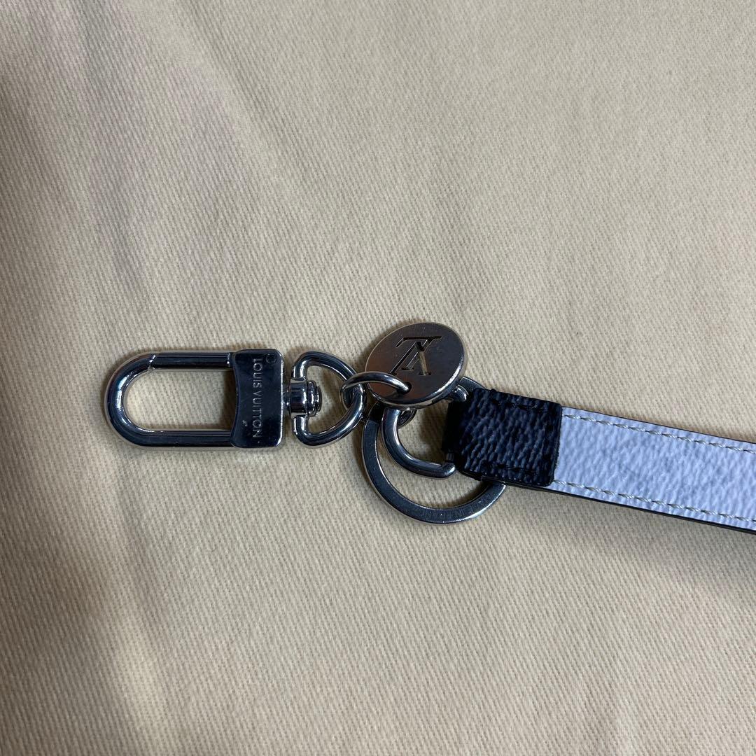 ruiLOUIS VUITTON レザーキーリング ホワイト