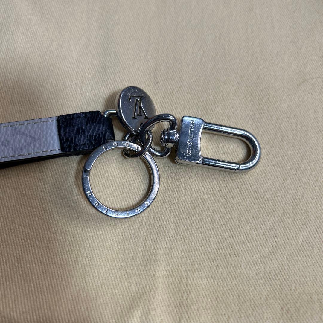 ruiLOUIS VUITTON レザーキーリング ホワイト