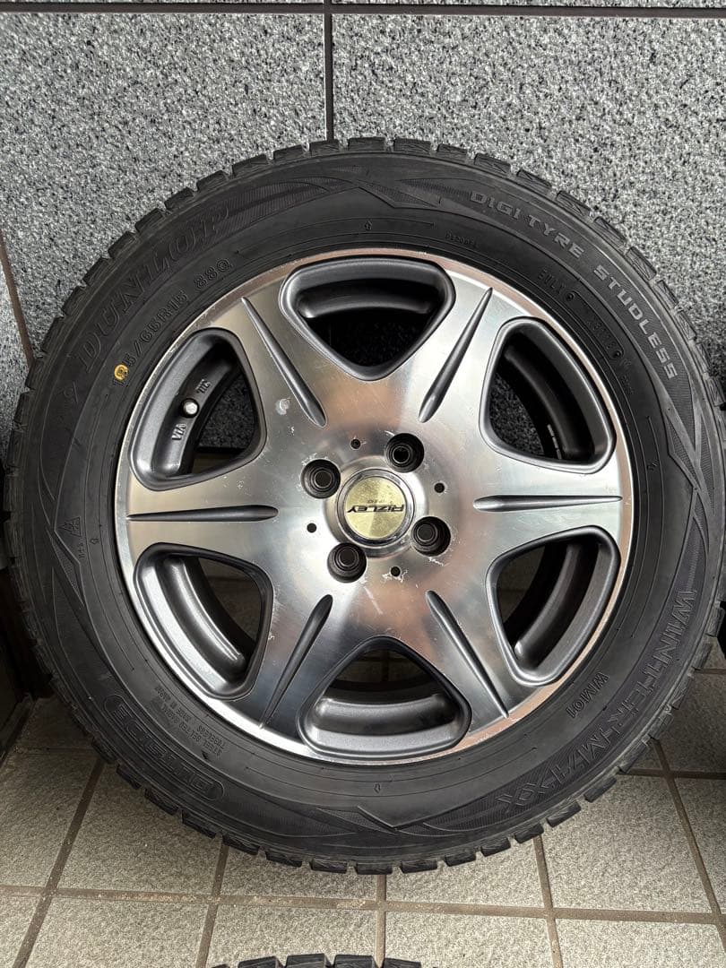 送料込 スタッドレスアルミホイール4本セット 185/65R15 ノート等に