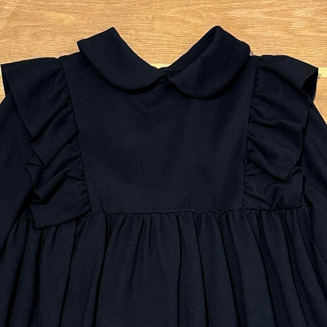 美品 yori 襟付きフリルブラウス 長袖 ボリュームスリーブ