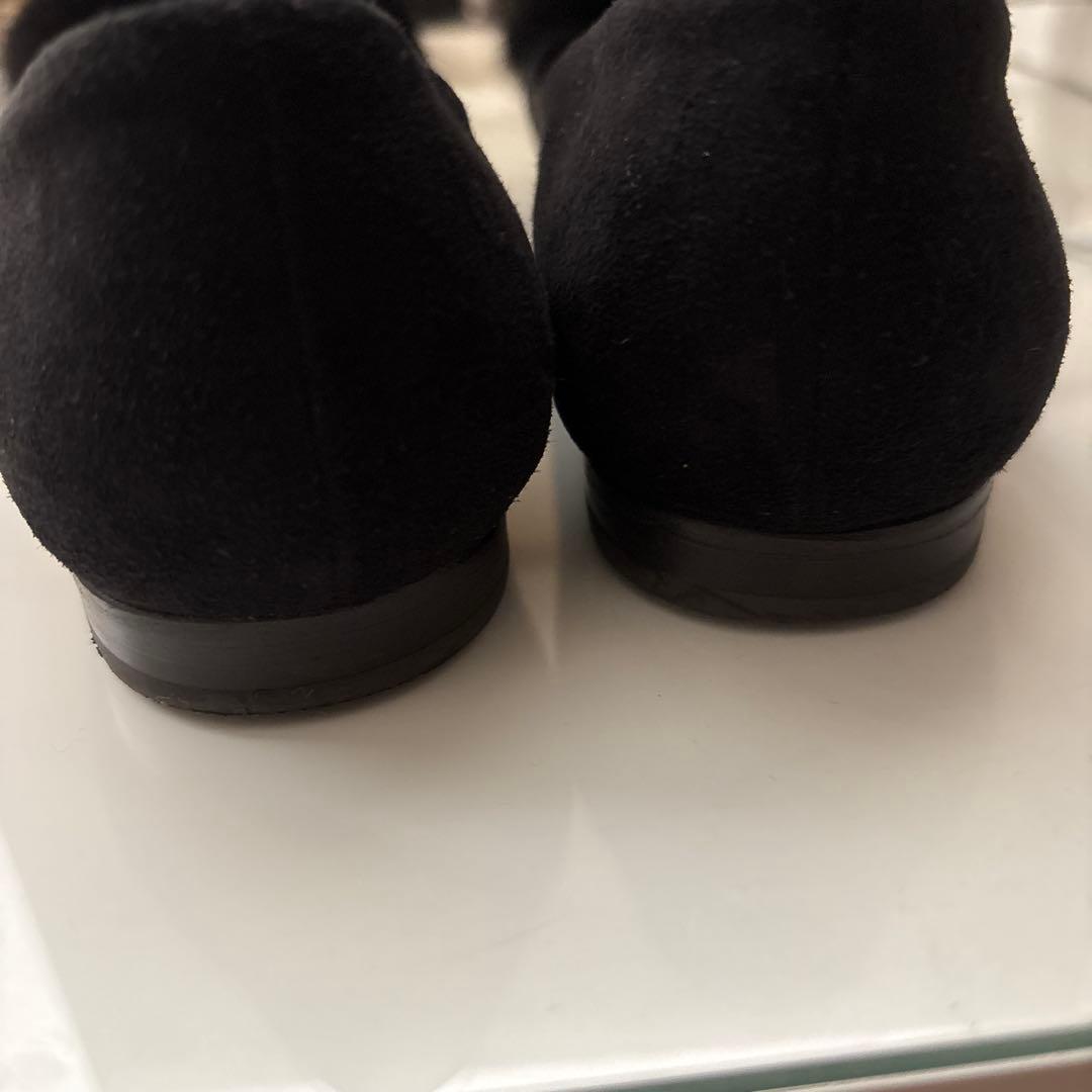Ferragamo ブラックファーバレエシューズ 51/2 本日値下げ