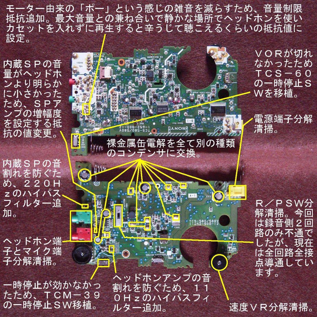 整備済完動品 SONY TCS-580 ステレオカセットコーダー